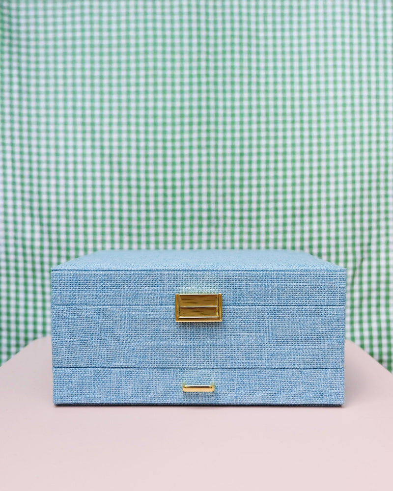 Denise Linen Effect Jewelry Box