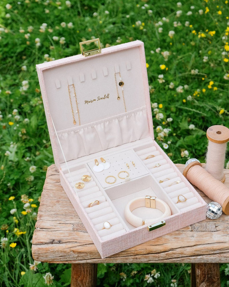 Boîte À Bijoux Anne Effet Lin