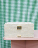 Denise Linen Effect Jewelry Box