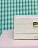 Denise Linen Effect Jewelry Box