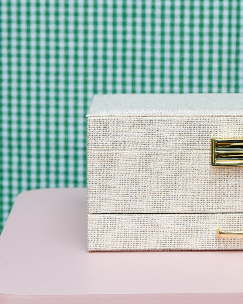 Boîte À Bijoux Denise Effet Lin