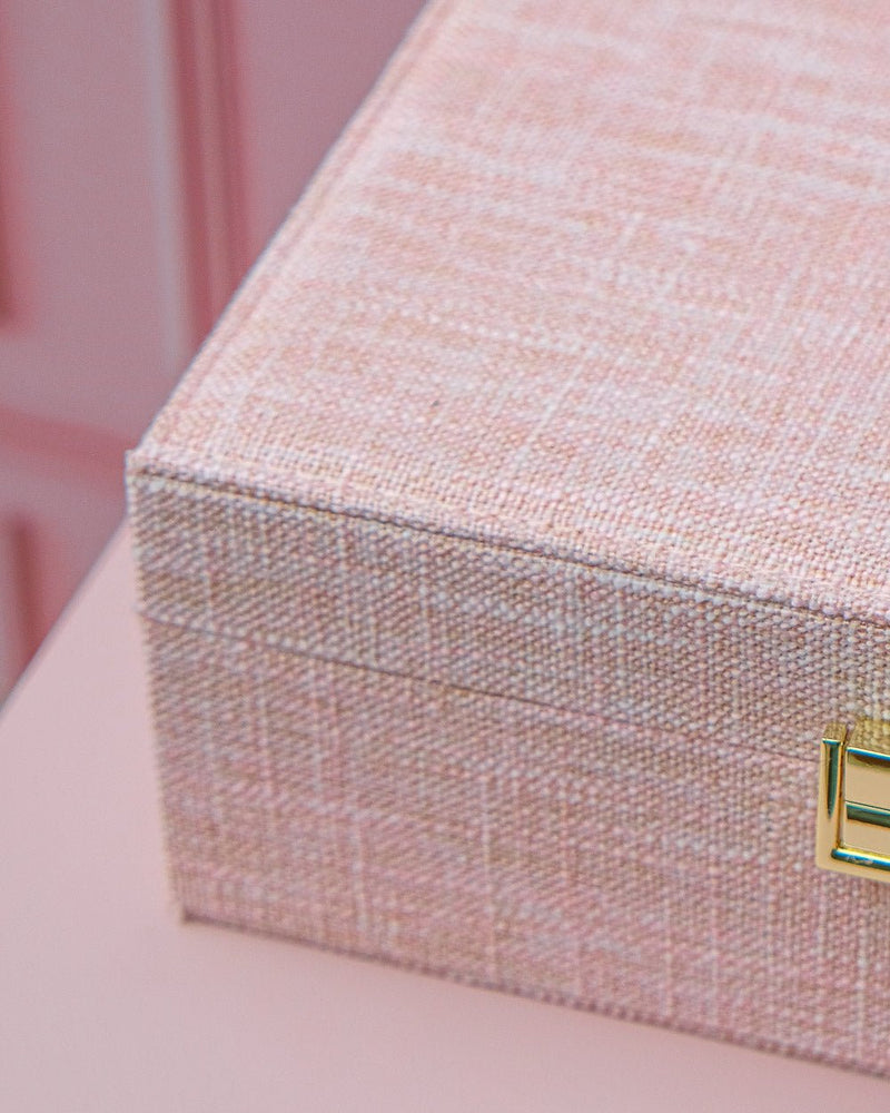 Boîte À Bijoux Louise Effet Lin