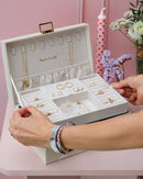 Boîte À Bijoux Louise Effet Lin