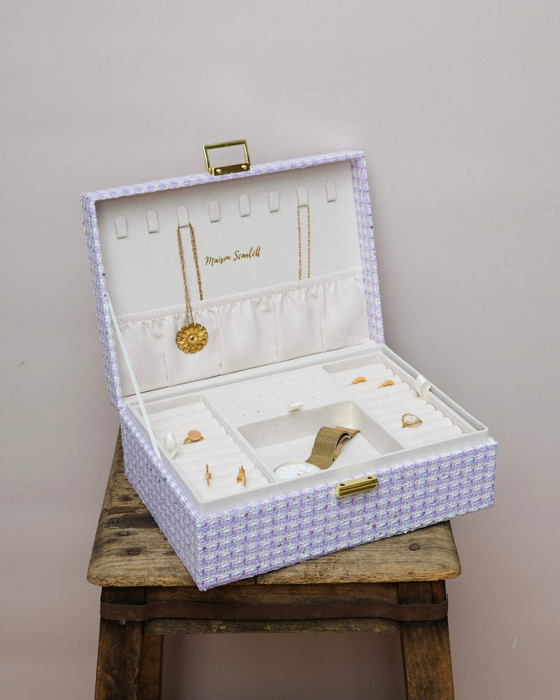 Boîte À Bijoux Louise Pied De Poule