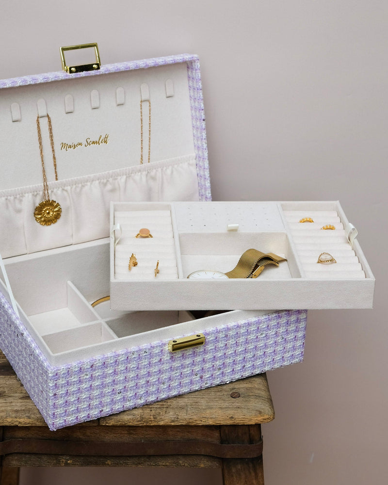 Boîte À Bijoux Louise Pied De Poule