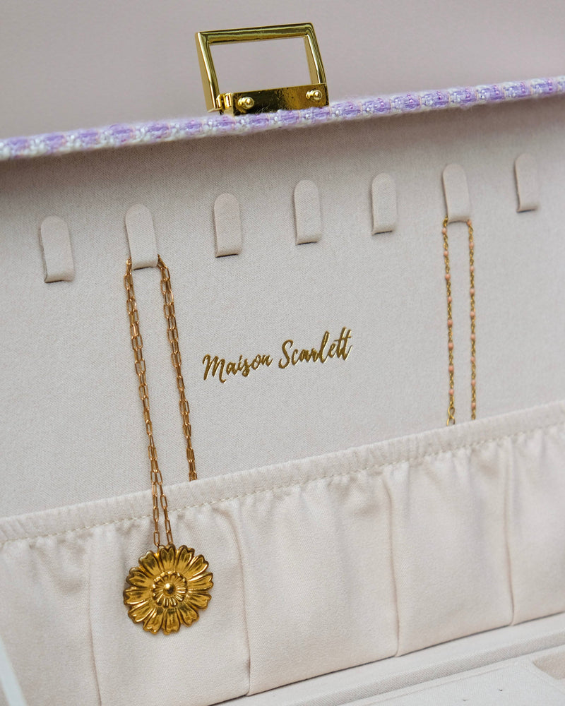 Boîte À Bijoux Louise Pied De Poule