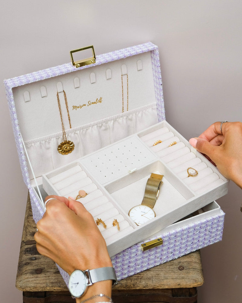 Boîte À Bijoux Louise Pied De Poule