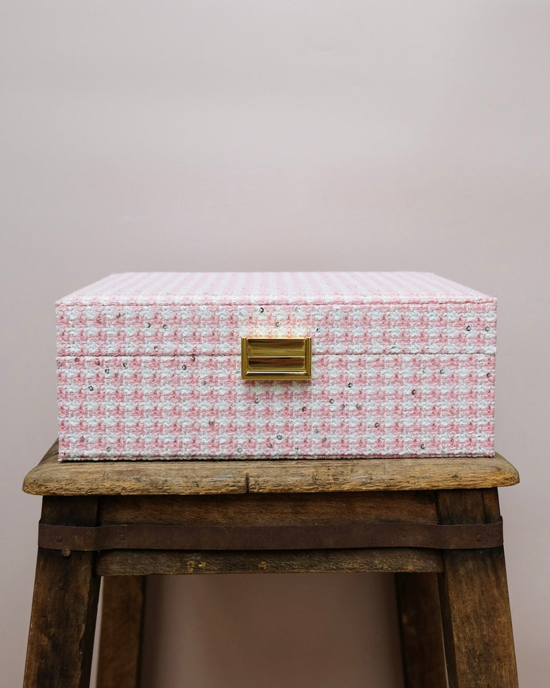 Boîte À Bijoux Louise Pied De Poule