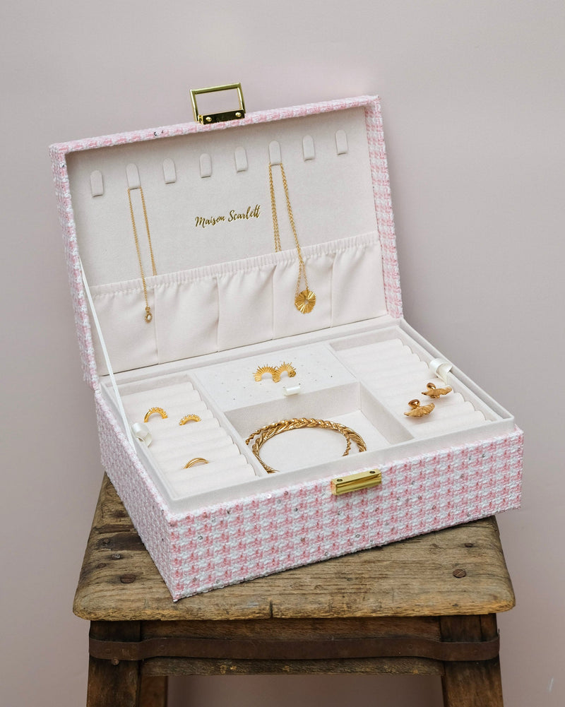 Boîte À Bijoux Louise Pied De Poule