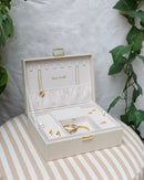 Boîte À Bijoux Louise Velours Côtelé