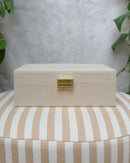 Boîte À Bijoux Louise Velours Côtelé