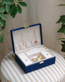 Boîte À Bijoux Louise Velours Côtelé