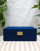 Boîte À Bijoux Louise Velours Côtelé