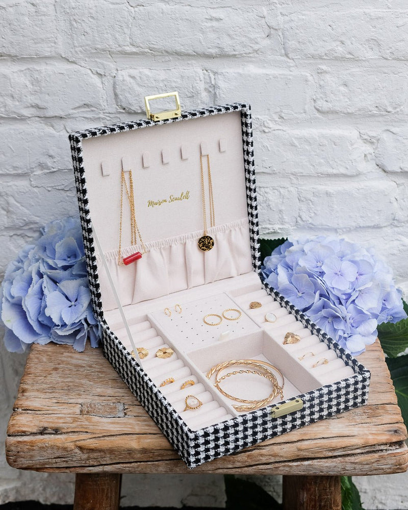 Boîte À Bijoux Anne En Pied-De-Poule