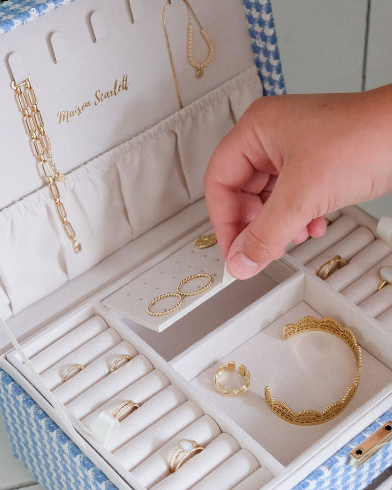 Boîte À Bijoux Denise En Pied-De-Poule