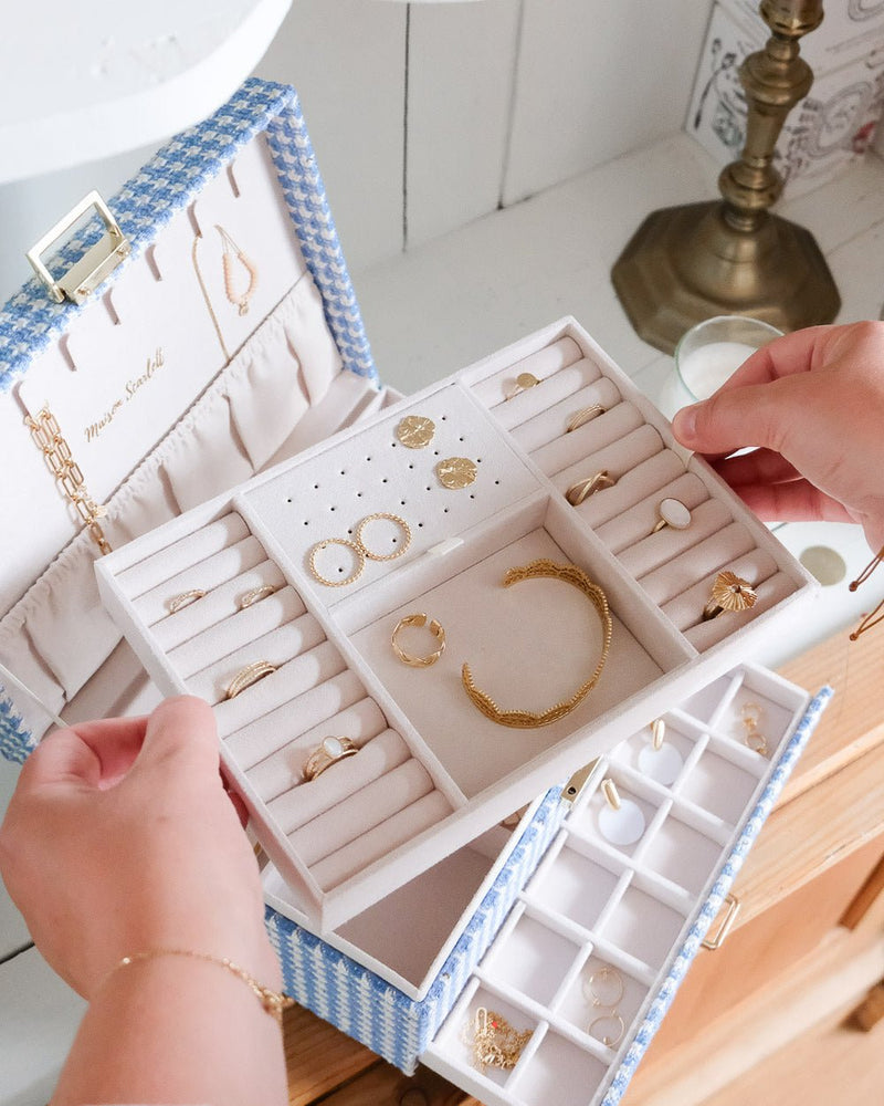 Boîte À Bijoux Denise En Pied-De-Poule