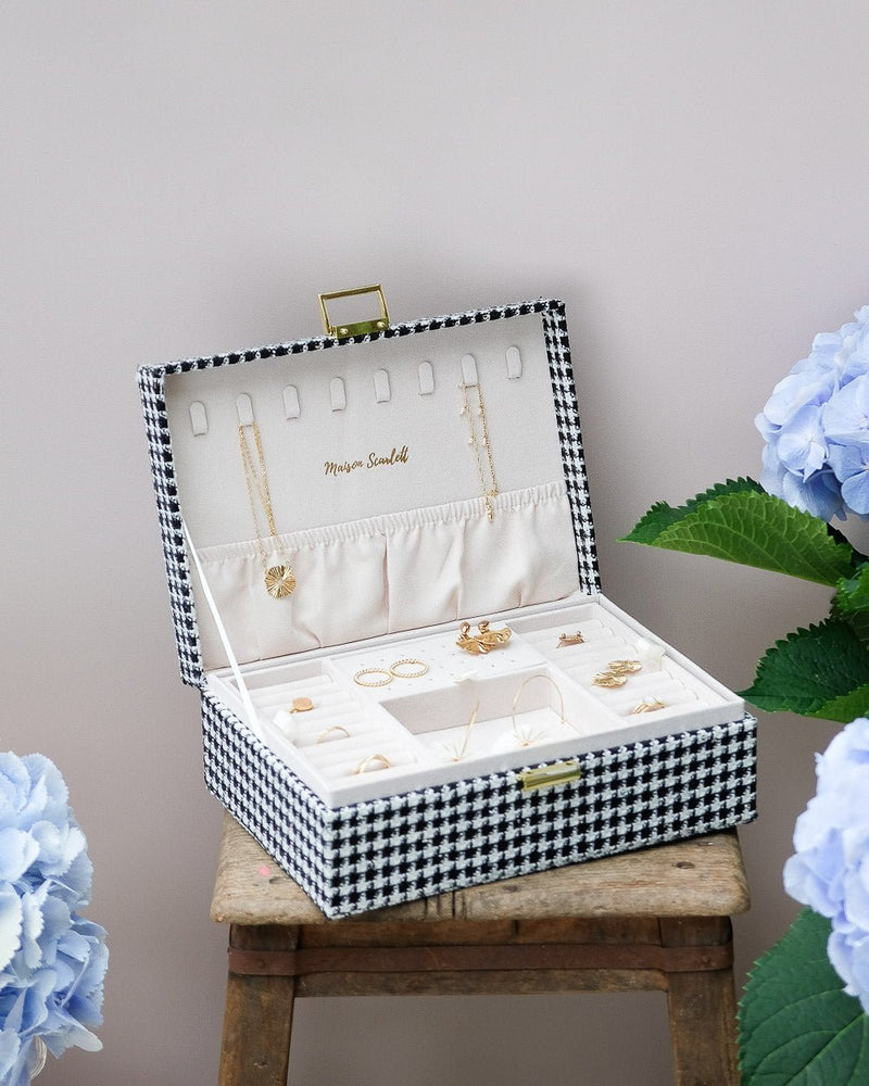 Boîte À Bijoux Louise Pied De Poule