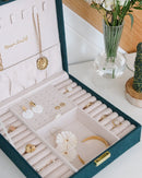 Boîte À Bijoux Anne En Velours Côtelé