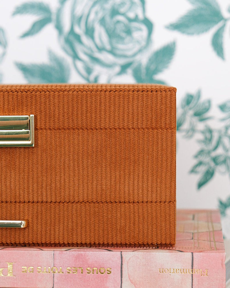 Boîte À Bijoux Denise En Velours Côtelé