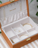 Boîte À Bijoux Louise Velours Côtelé