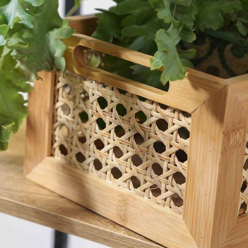 Caja de bambú y ratán, modelo pequeño - Décor Bois