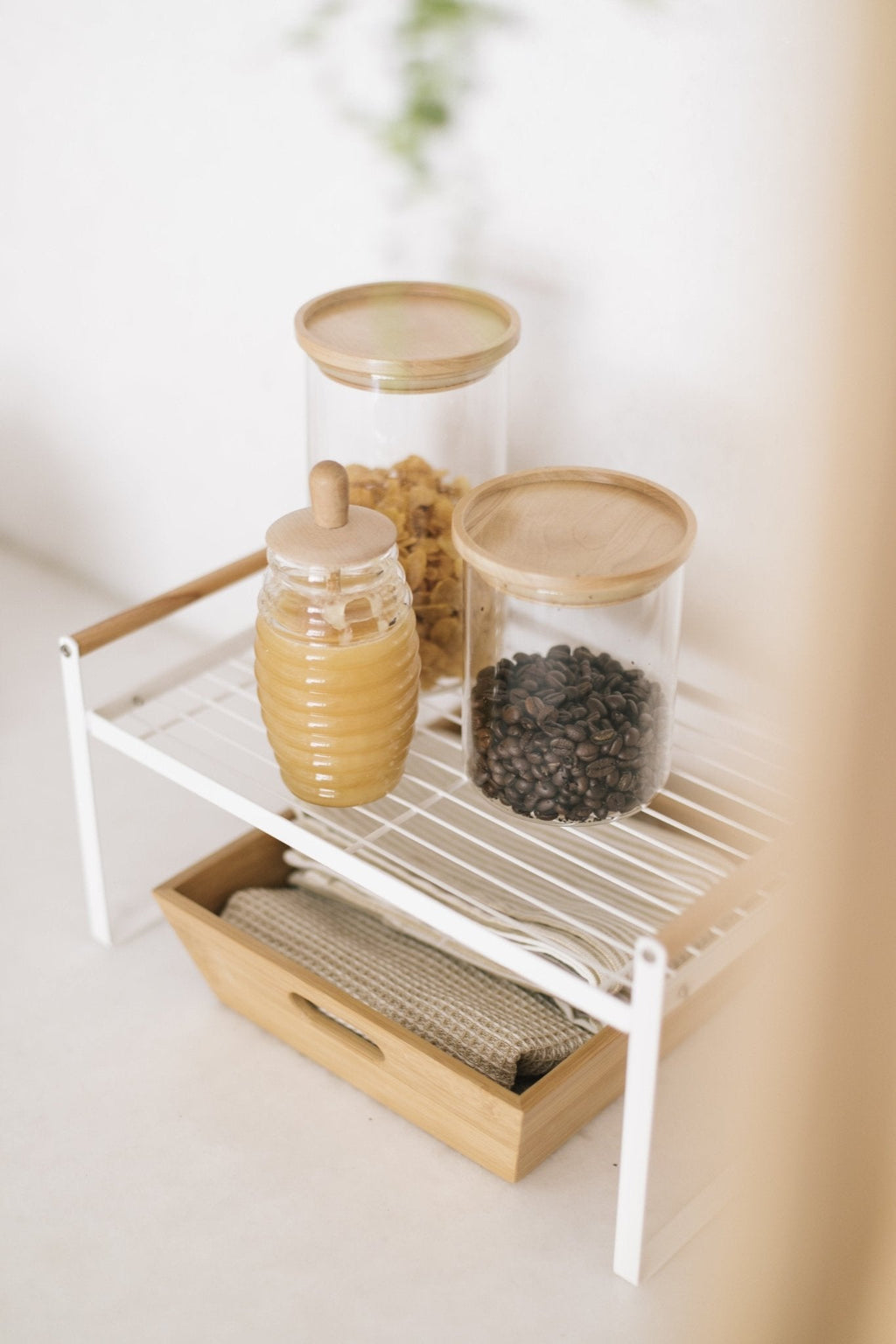 Caja De Vidrio Y Madera - Transparente