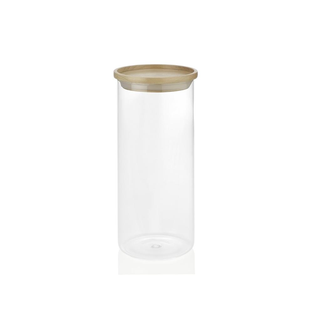 Caja De Vidrio Y Madera - Transparente