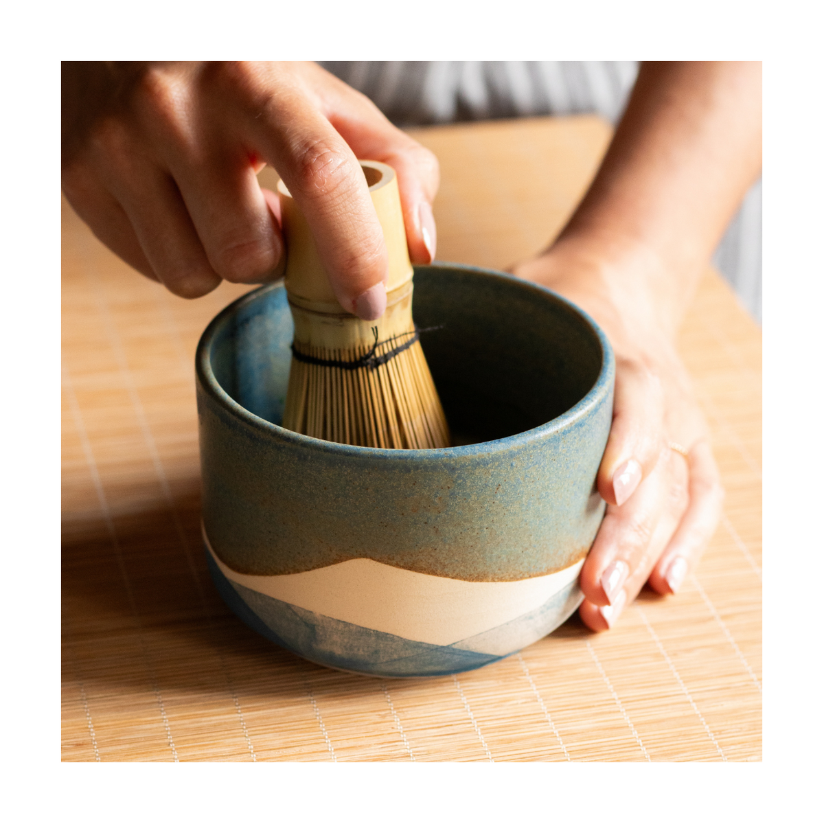 Bol À Matcha En Grès - Chawan Vert