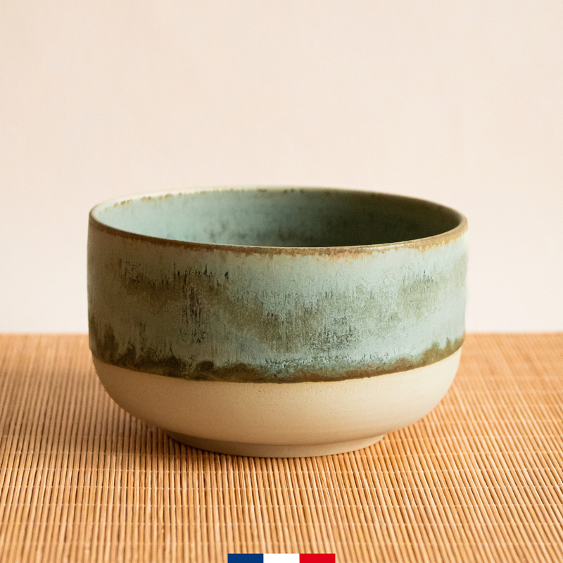 bol grès pour matcha balade dans les théiers - vert