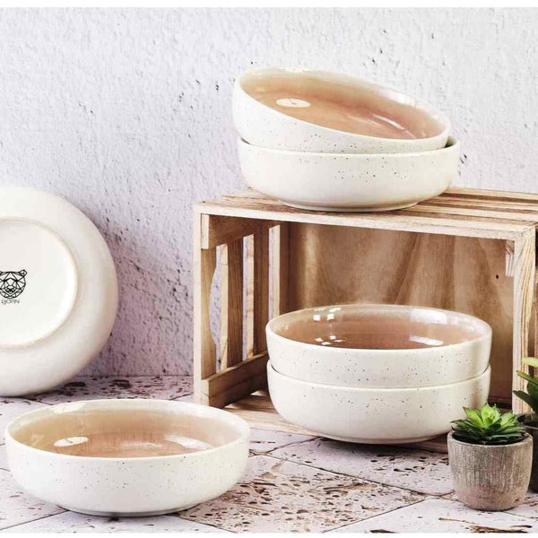 Oxygen - 6 Bowls - Powder Pink