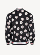 Moschino - Bomber Motifs Ball - Baseball Blackw - Femme