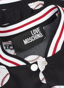 Moschino - Bomber Motifs Ball - Baseball Blackw - Femme