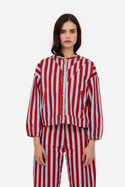 Bomber Bleu Bordeaux