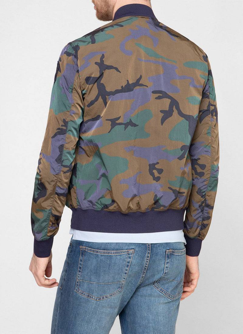 Blauer - Bombers Camouflage - Blu Zaffiro - Homme