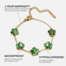 Pulsera de la felicidad verde