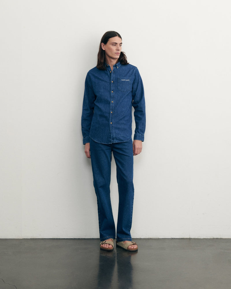 bonne graine 'denim' shirt#color_denim-medium