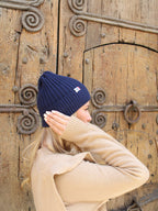 Bonnet Coton Recyclé Bleu - Femme