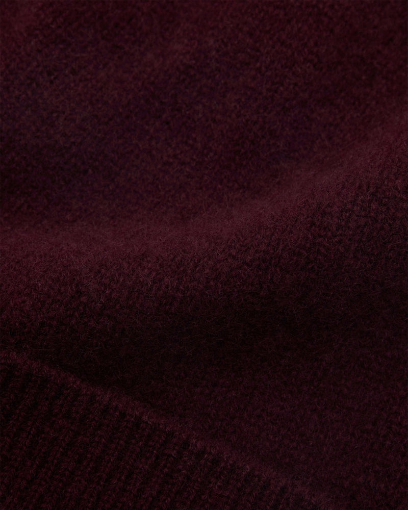 BONNET EMILIA CACHEMIRE BORDEAUX - minelli.fr