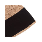 Bonnet Pompon Laine Camel - Femme