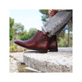 Boots À Boucle Cuir Marron - Homme