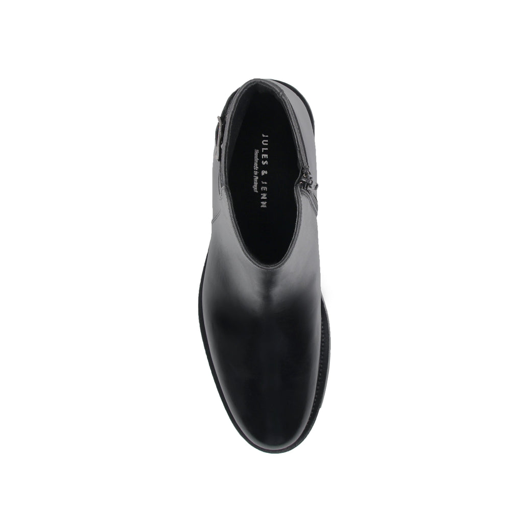 Boots À Boucle Cuir Noir - Homme