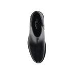 Boots À Boucle Cuir Noir - Homme