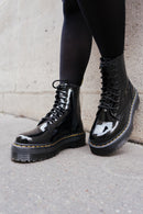 Dr Martens - Botas Jadon - Charol negro