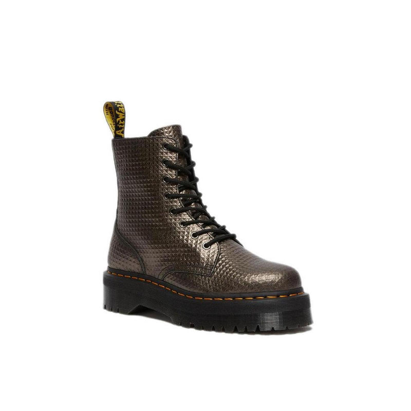 Dr Martens - Botas Jadon con tachuelas - Marrón