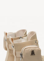 Steve Madden - Boots Tanker-P - Ecru - Mujer