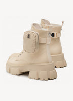 Steve Madden - Boots Tanker-P - Ecru - Mujer
