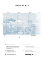 Bord De Mer Wall Mural - Pastel Blue