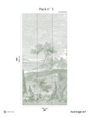 Fresque Bord de Mer - Vert Pastel