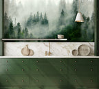 Boreal Forest Mural - Cyprus Green