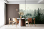 Boreal Forest Mural - Cyprus Green